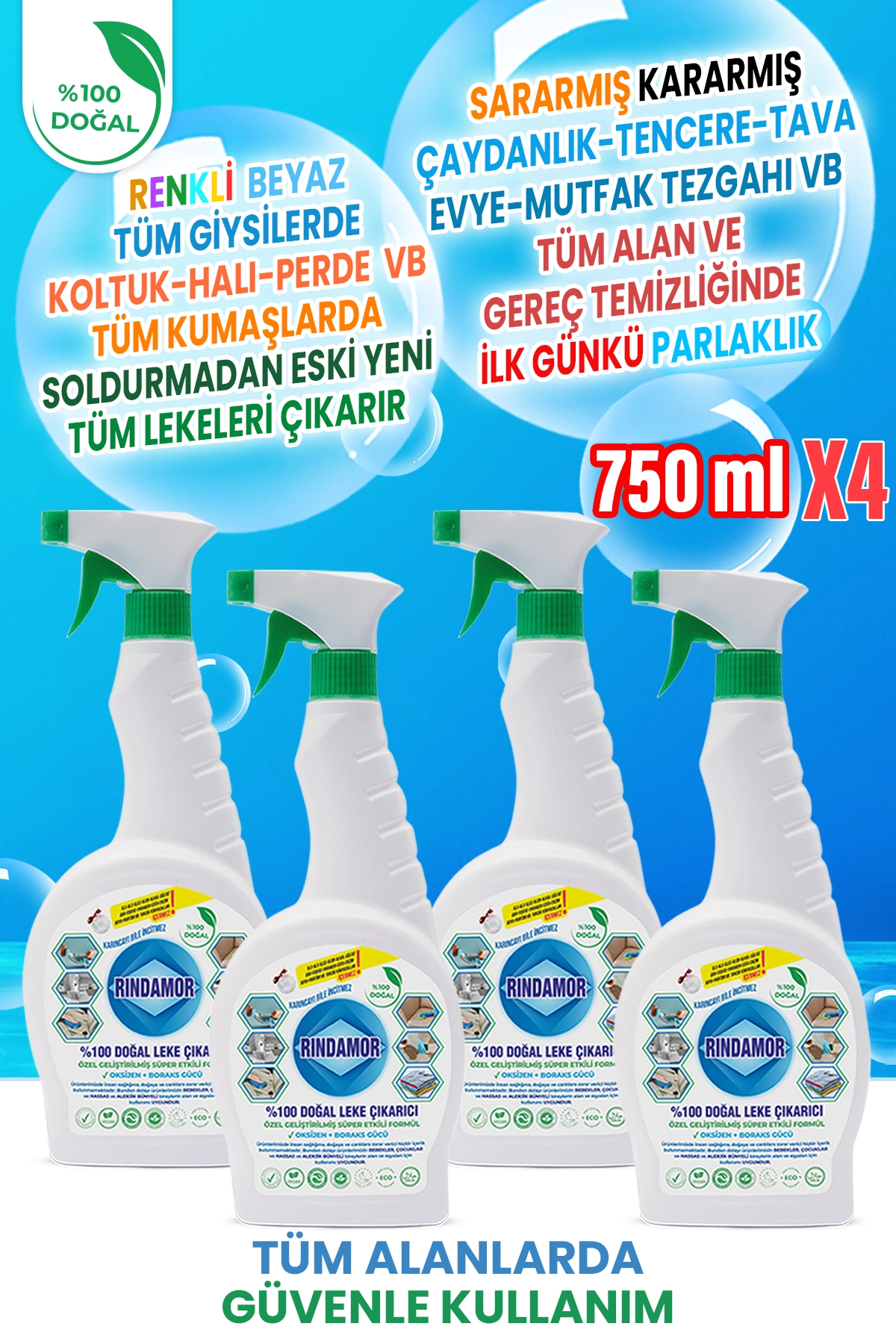%100 DOĞAL BİTKİSEL LEKE ÇIKARICI 4 X 750 ML-GERÇEKTEN LEKE ÇIKARIR!