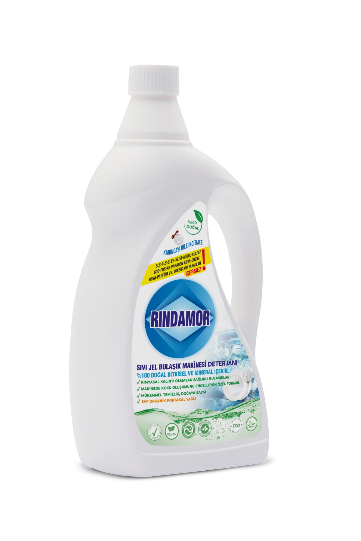 %100 DOĞAL BİTKİSEL SIVI JEL BULAŞIK MAKİNESİ DETERJANI-KOKUYA VE BARDAKLARDA SARARMAYA SON! PARLATICI GEREKTİRMEZ