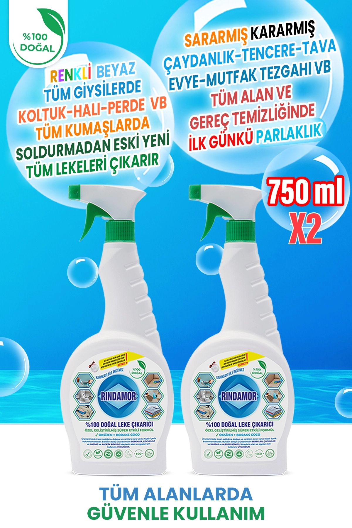 %100 DOĞAL BİTKİSEL LEKE ÇIKARICI 2 X 750 ML-GERÇEKTEN LEKE ÇIKARIR!