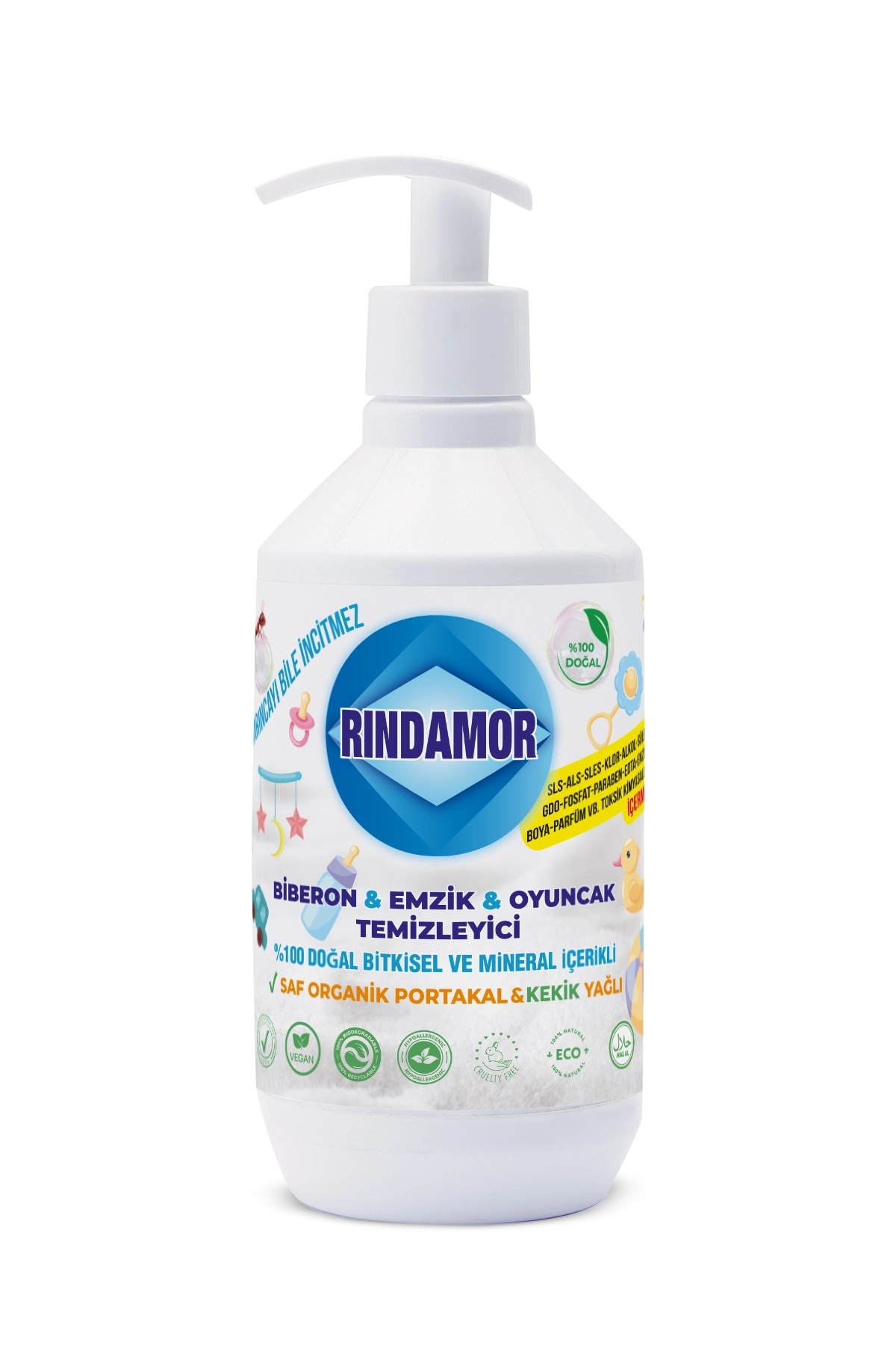   % 100 DOĞAL BİTKİSEL BİBERON EMZİK ve OYUNCAK TEMİZLEYİCİ- ORGANİK PORTAKAL&KEKİK YAĞLI