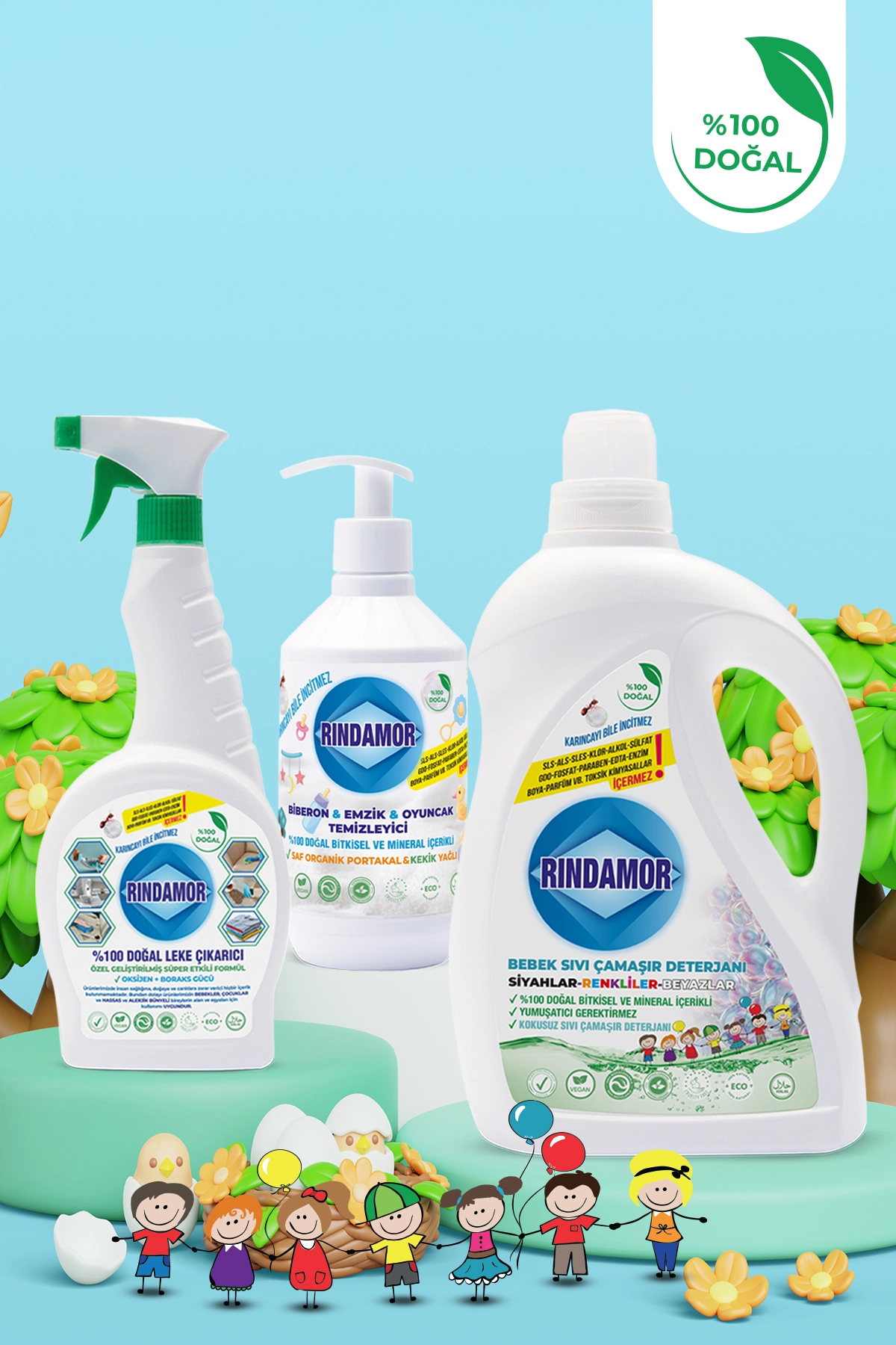 BEBEK HİJYEN SETİ- KOKUSUZ SIVI ÇAMAŞIR DETERJANI-EMZİK BİBERON TEMİZLEYİCİ-LEKE ÇIKARICI
