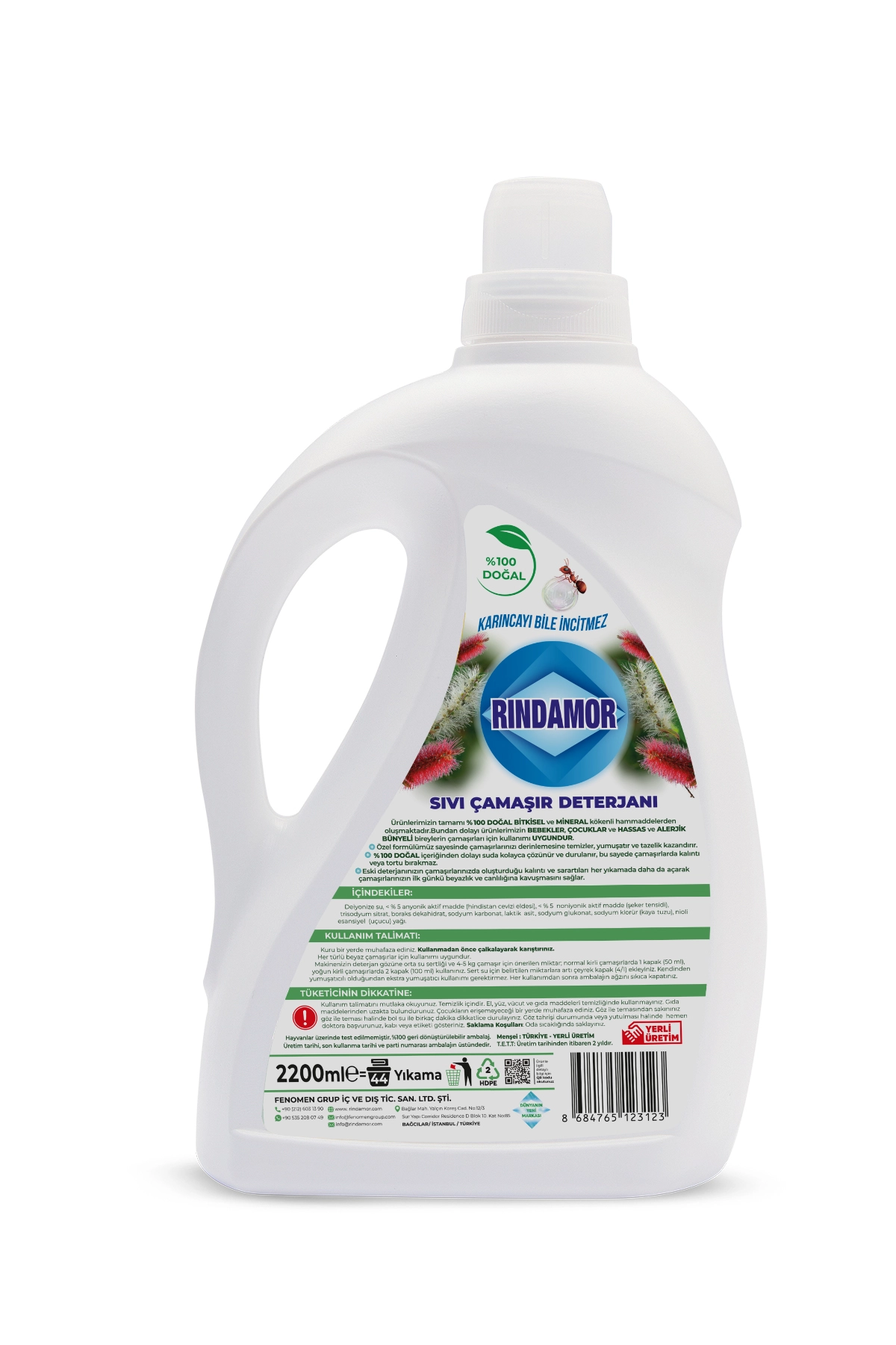 % 100 DOĞAL BİTKİSEL  BEYAZLAR SIVI ÇAMAŞIR DETERJANI ORGANİK NİOLİ YAĞLI-KENDİNDEN YUMUŞATICILI