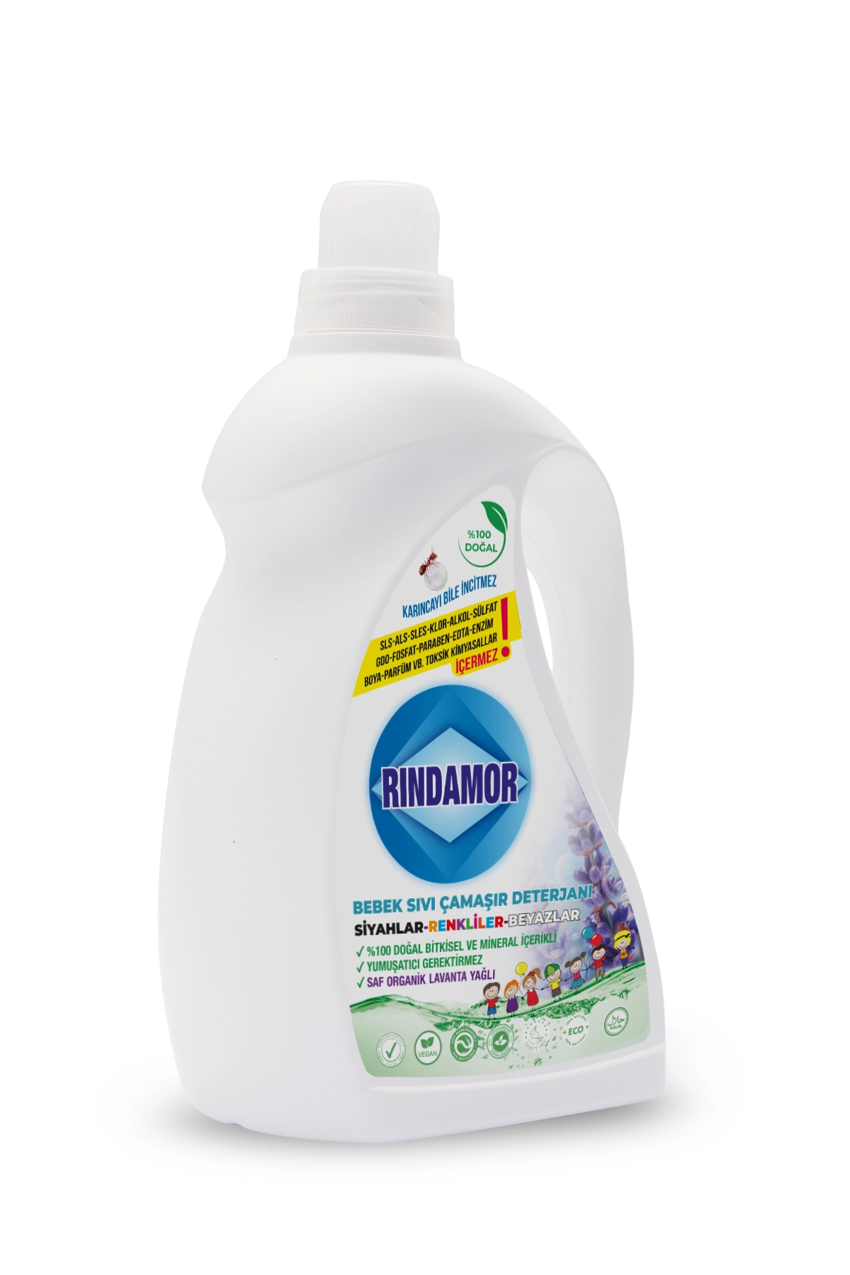 % 100 DOĞAL BİTKİSEL BEBEK SIVI ÇAMAŞIR DETERJANI ORGANİK LAVANTA YAĞLI-KENDİNDEN YUMUŞATICILI