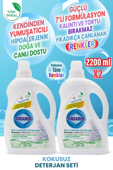 %100 Doğal Kokusuz Sıvı Çamaşır Deterjanı 