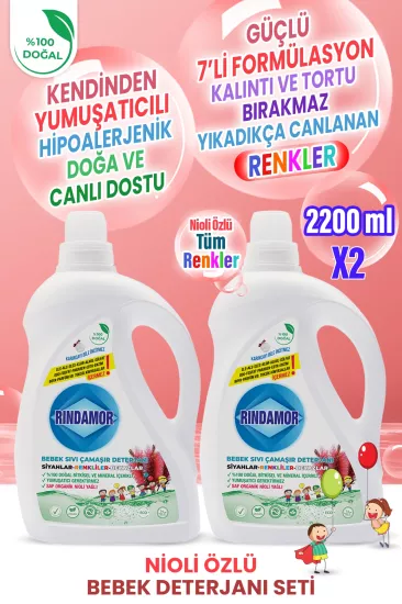  Doğal Bitkisel Bebek Sıvı Çamaşır Deterjanı  