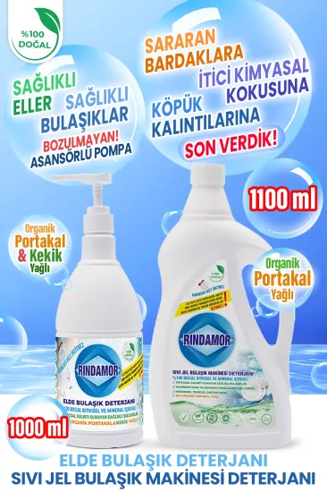 Doğal Bitkisel Jel Bulaşık Deterjanı