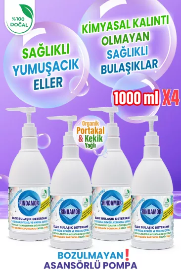 %100 Doğal Bitkisel Elde Bulaşık Deterjanı