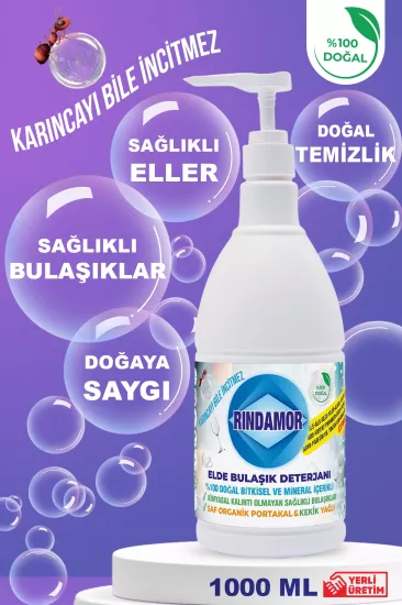 Doğal Bitkisel Elde Bulaşık Deterjanı 
