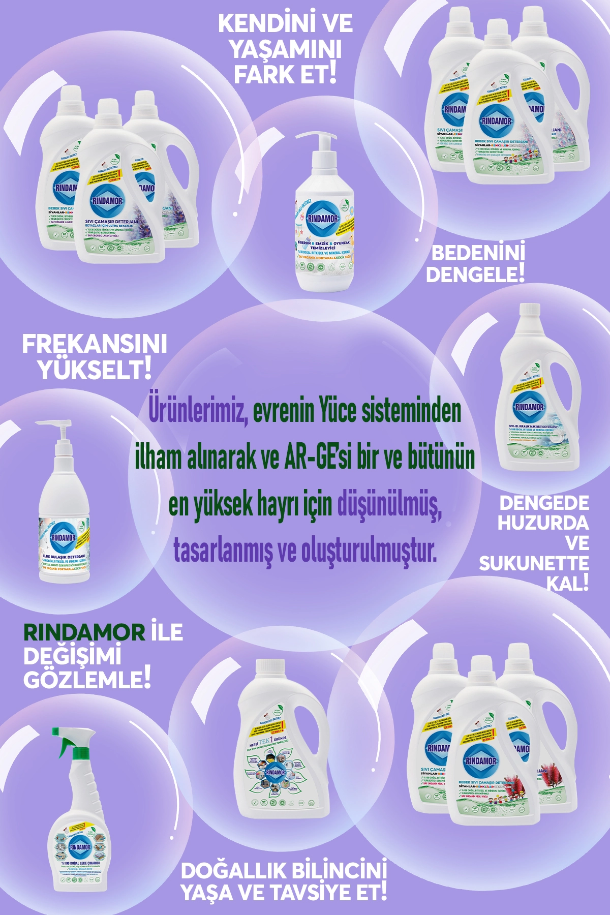 % 100 DOĞAL BİTKİSEL BEYAZLAR SIVI ÇAMAŞIR DETERJANI ORGANİK LAVANTA YAĞLI -KENDİNDEN YUMUŞATICILI